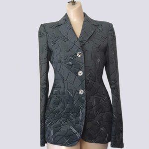 Moschino Couture gray print blazer size 42/8